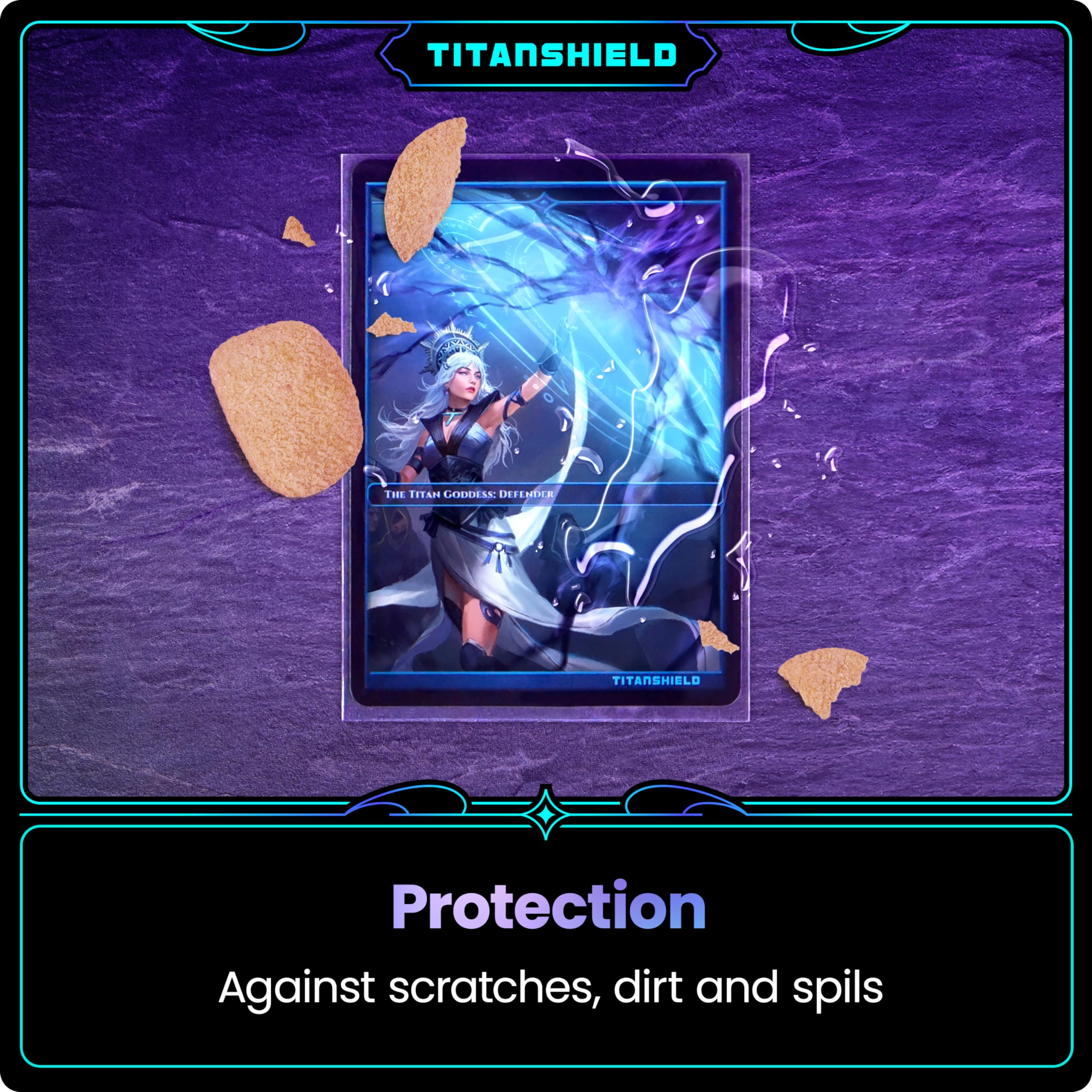 TitanShield Premium Sleeves 66x91mm dimensions fit standard cards.