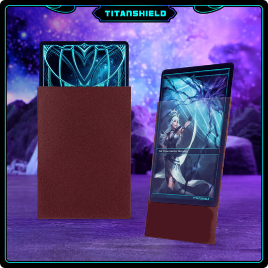 TitanShield premium sleeves, back matte to reduce glare and provide secure handling.