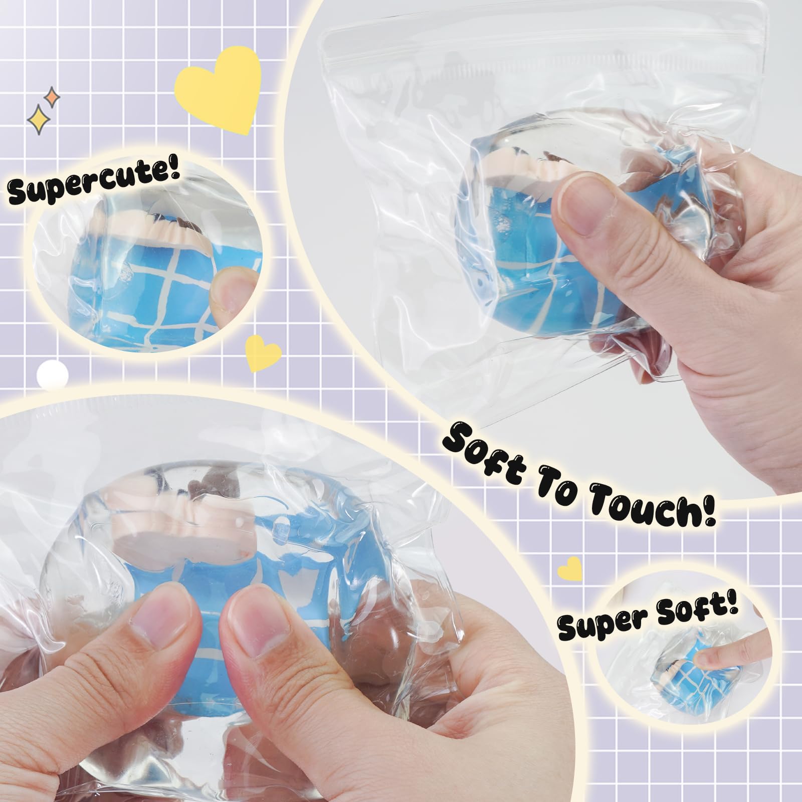 TiTiC Taba Squishy held in hand for portable stress relief on the go.