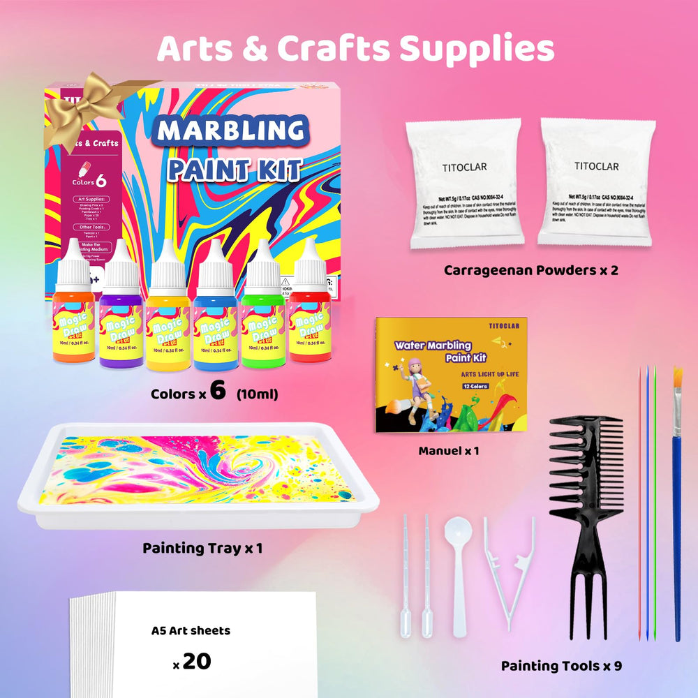Titoclar Easter gift marbling kit ready for seasonal art fun