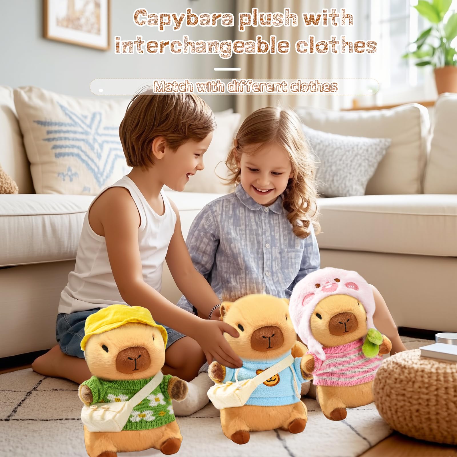 TITQWOP capybara plush shown as cozy decor for bedrooms or playrooms
