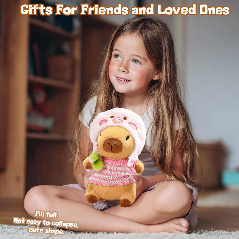 TITQWOP brown capybara plush made with ultra-soft fabric for long-lasting hugs