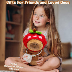 TITQWOP capybara plush with overalls adds playful outfits