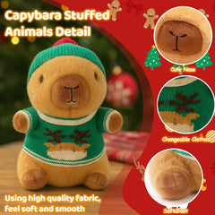 titqwop capybara plush displayed as cozy bedroom decor that adds warm charm.