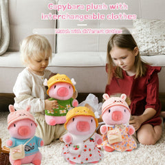 TITQWOP Capybara plush with crossbody bags adds portable styling to playtime