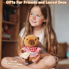 TITQWOP capybara plush accessories help develop fine motor skills during dress-up