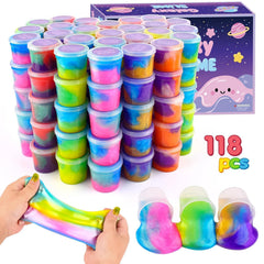 TITRITH galaxy slime jar-pack 118 for Valentine party favors