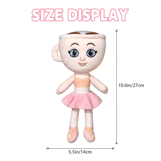 Tiuyov Italian Brainrot plush Ballerina Cappuccina with playful bedside charm