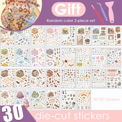 TIYIMIYUXU PET stickers provide easy adhesion and clean repositioning
