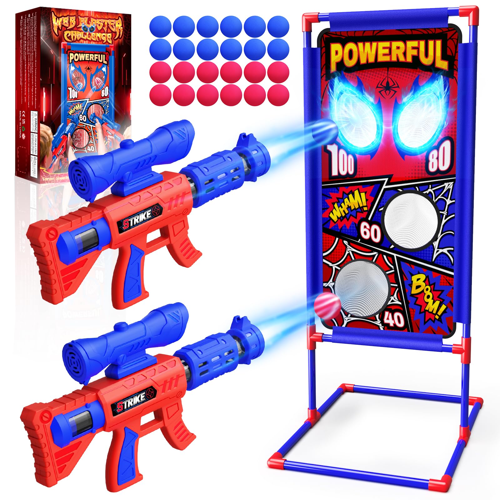 Tiyvnsi shooting toy set with hero target for action-packed indoor play.