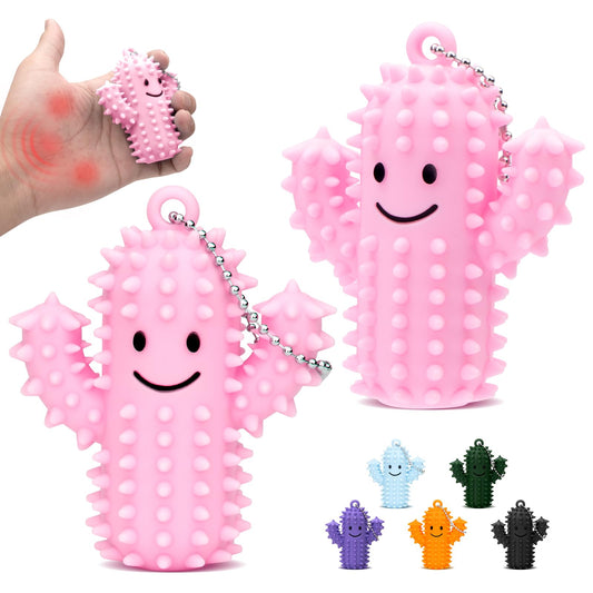 Tizuxa Little Ouchies cactus design close-up shows durable silicone for daily sensory use.