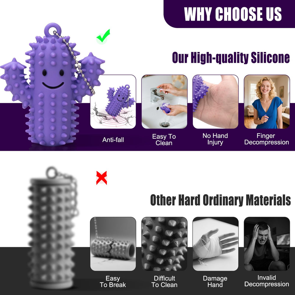 Tizuxa silicone cactus spikes provide durable sensory feedback for daily use.