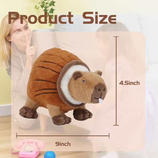 TJLMCORP Burbaloni capybara plush, display-ready soft fabric.
