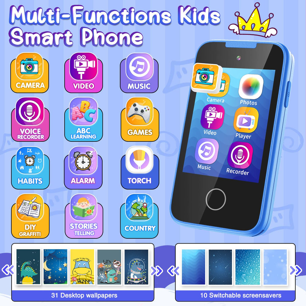 TKECWOB Kids Phone Music-Playback for immersive child-friendly listening.