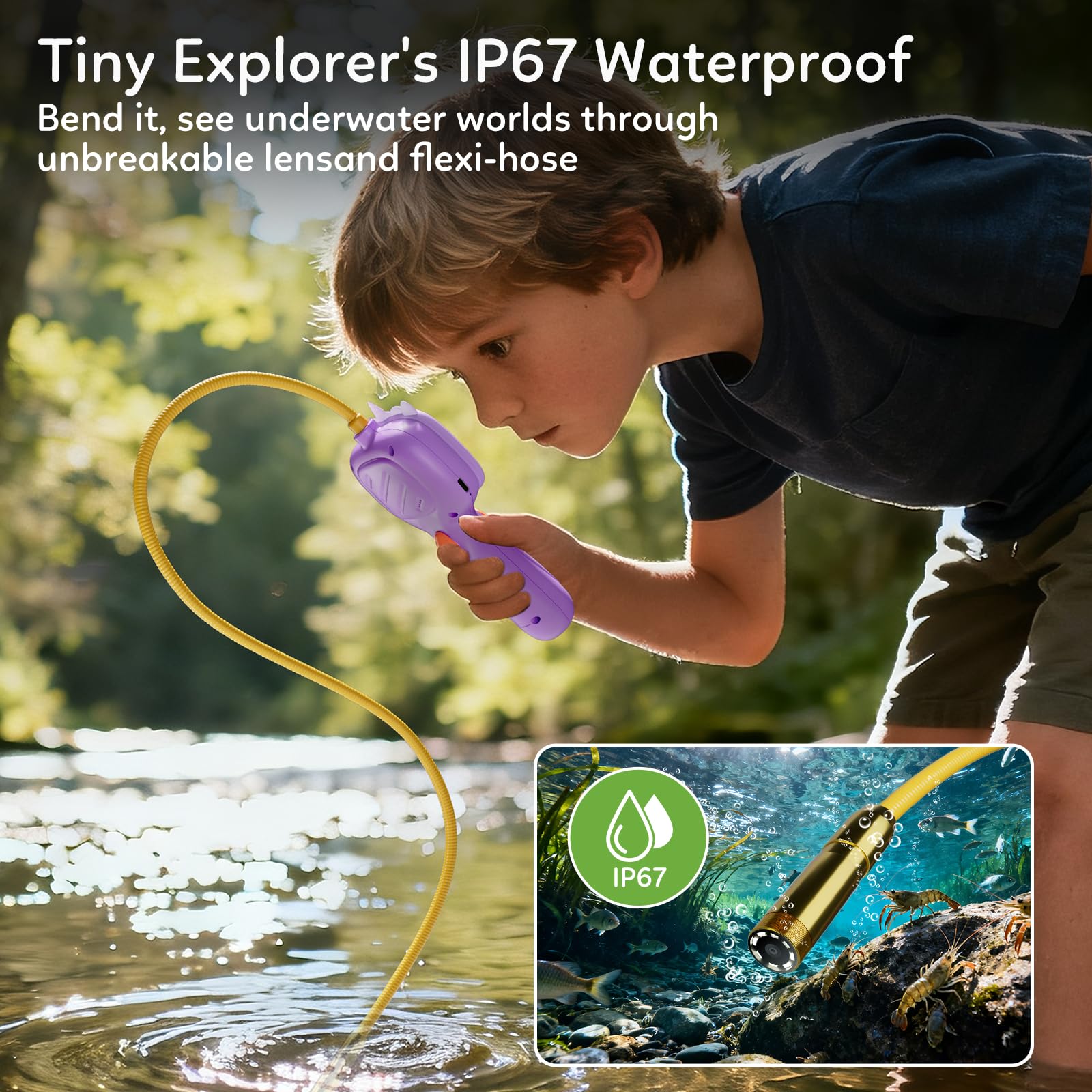 TKTKMETA borescope 178° view angle for wider outdoor scenes.