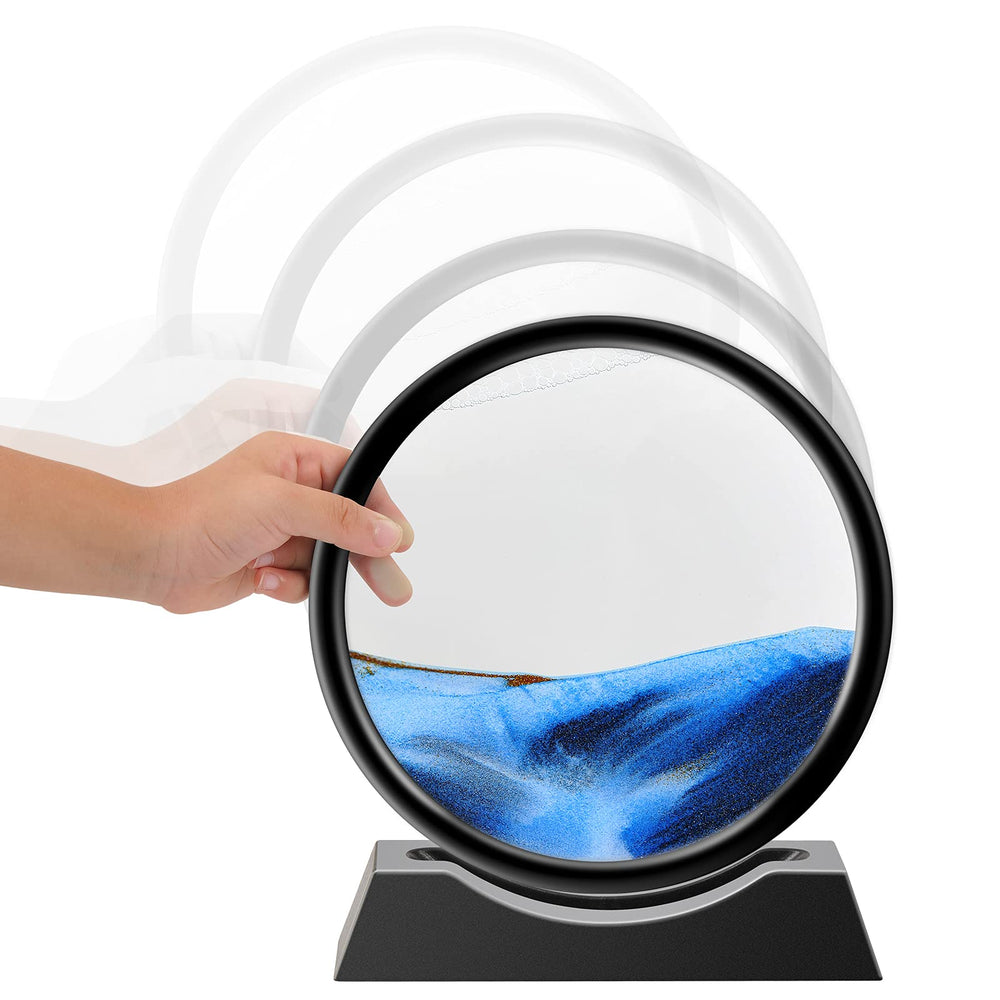 TKTM Liquid Motion Sandscape blue 7in bedroom living room ambiance