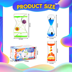 TKTM liquid motion timer close-up shows vibrant drops aiding sensory focus.