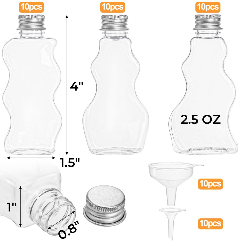Tlence sand art bottles with funnels for easy filling and color projects.