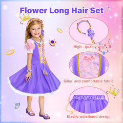 Tlooe princess flower skirt—double-layer fluff enables graceful movement.