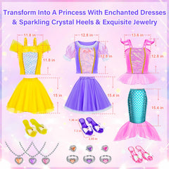 Tlooe princess jewelry collection—resin-coated pieces add regal finishing touches.