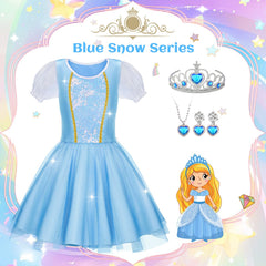 Tlooe princess dress set cape adds instant royal flair.