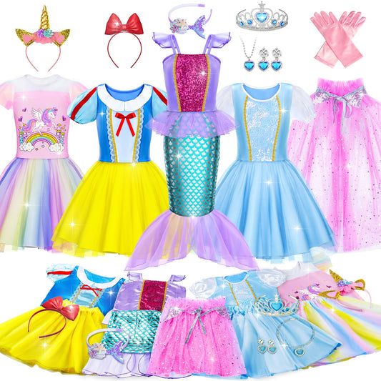 Tlooe princess dress set top variety for creative outfit changes.