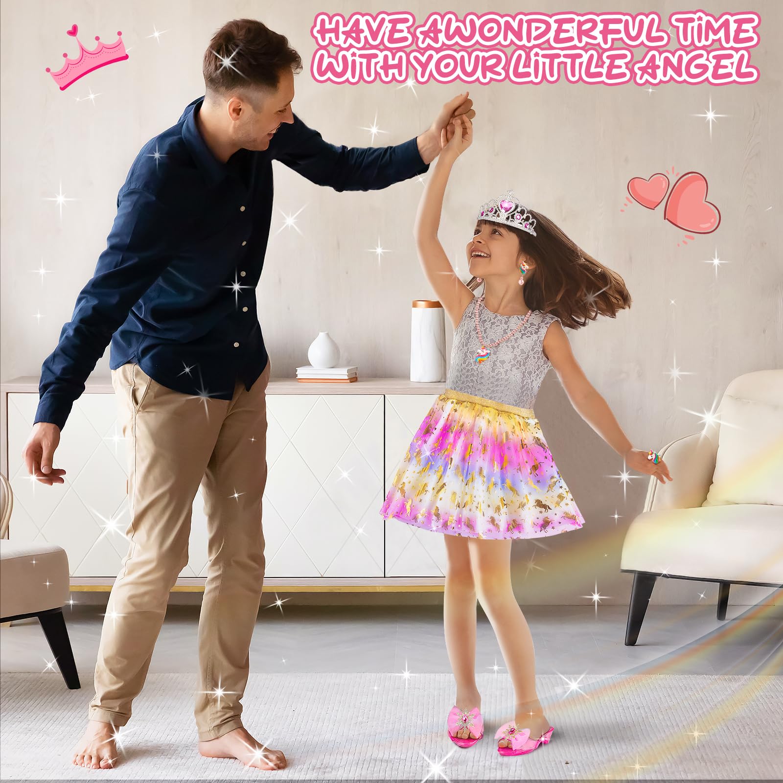 Tlooe gift-ready princess dress-up pack for birthdays.
