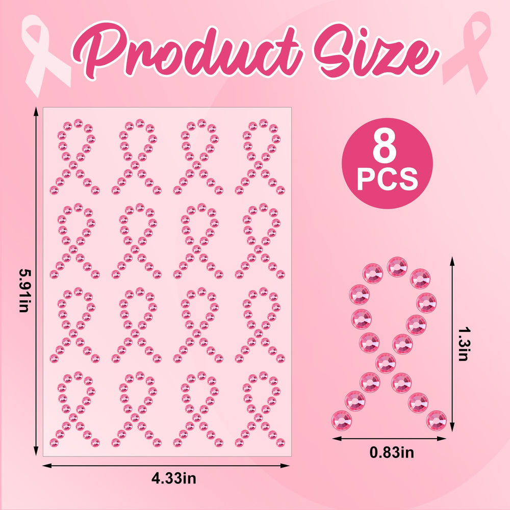 Tlswshsy breast cancer awareness sticker shines on fabrics, signaling support during charity galas.
