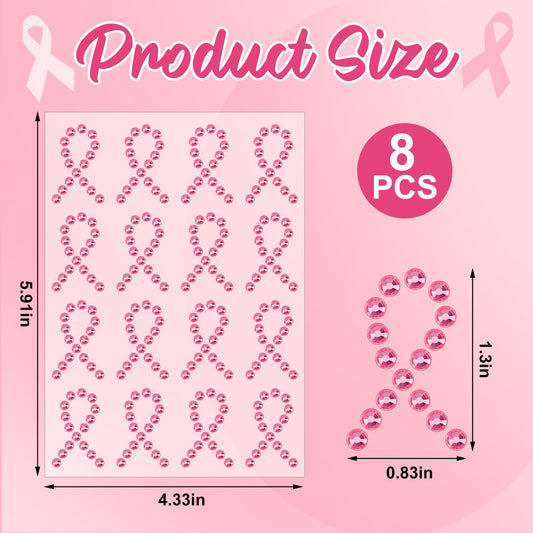 Tlswshsy breast cancer awareness sticker shines on fabrics, signaling support during charity galas.