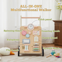 Tltaroni wooden wheels provide smooth, floor friendly mobility