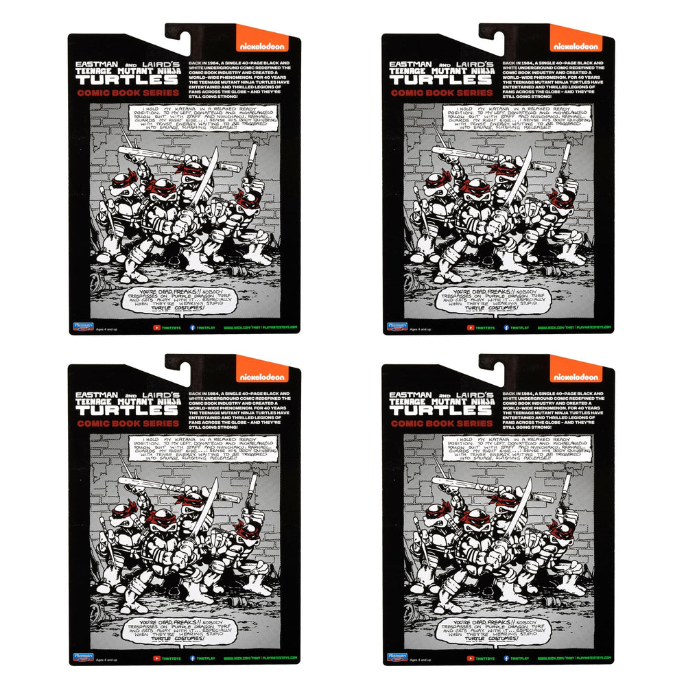 TMNT B&W four-pack accessories enhance display and display variety