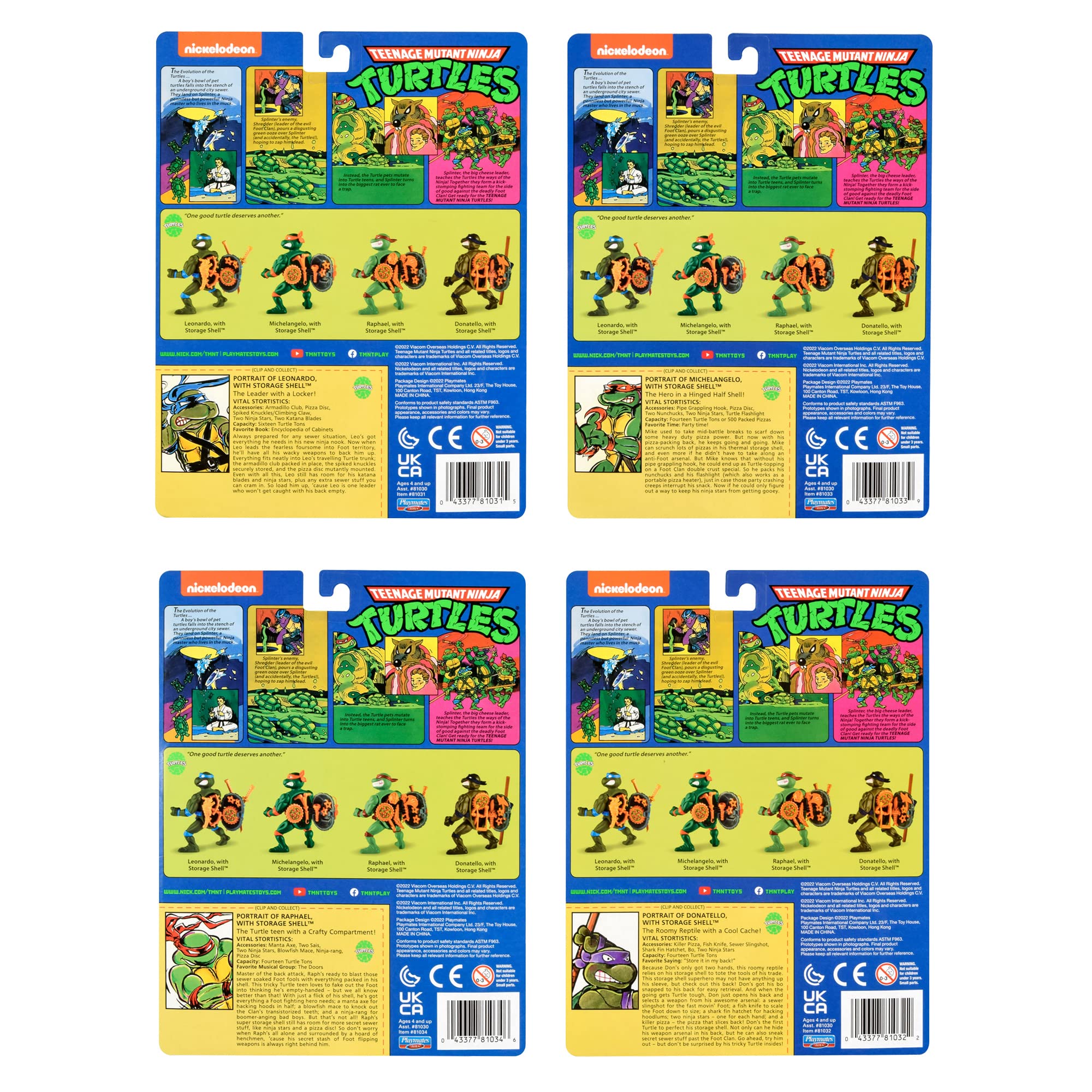 Donatello TMNT classic 4-inch figure with iconic staff for dynamic scenes