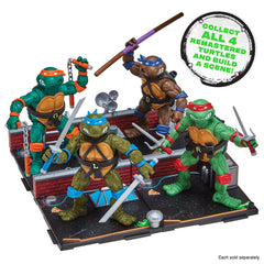 TMNT Donatello with environment base enables modular battle setups.