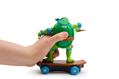 TMNT Donatello figure detail highlights durable build for repeated scooting play