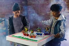 TMNT glossy finish and bright graphics enhance display-ready appeal.