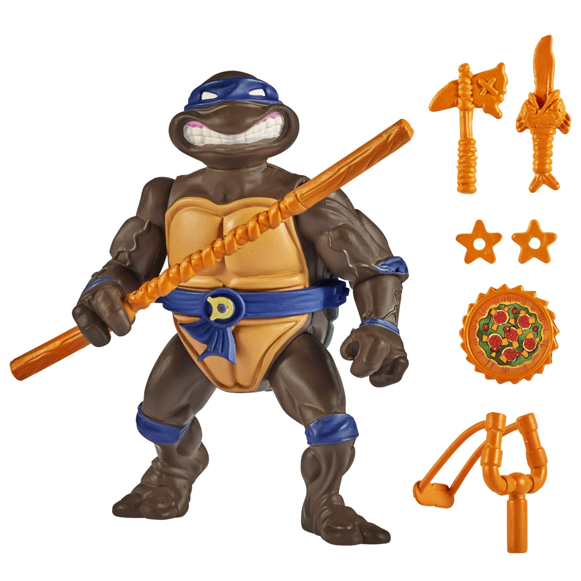 TMNT Donatello storage shell 4inch figure for discreet weapon stowage and display.
