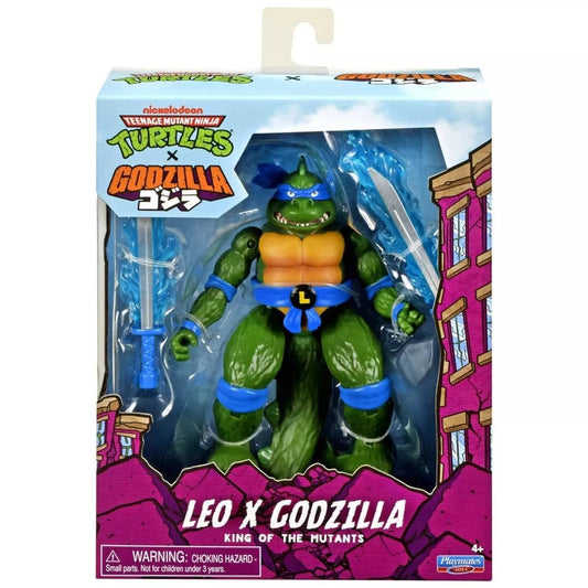 TMNT Godzilla Leo figure front view for display and collection