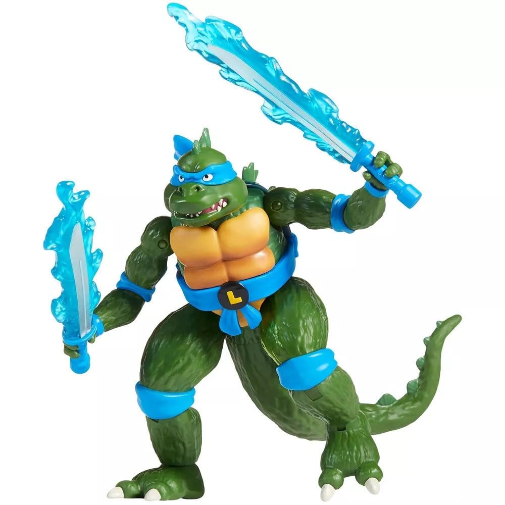 TMNT Godzilla Leo sculpt detail showing fine texture and color