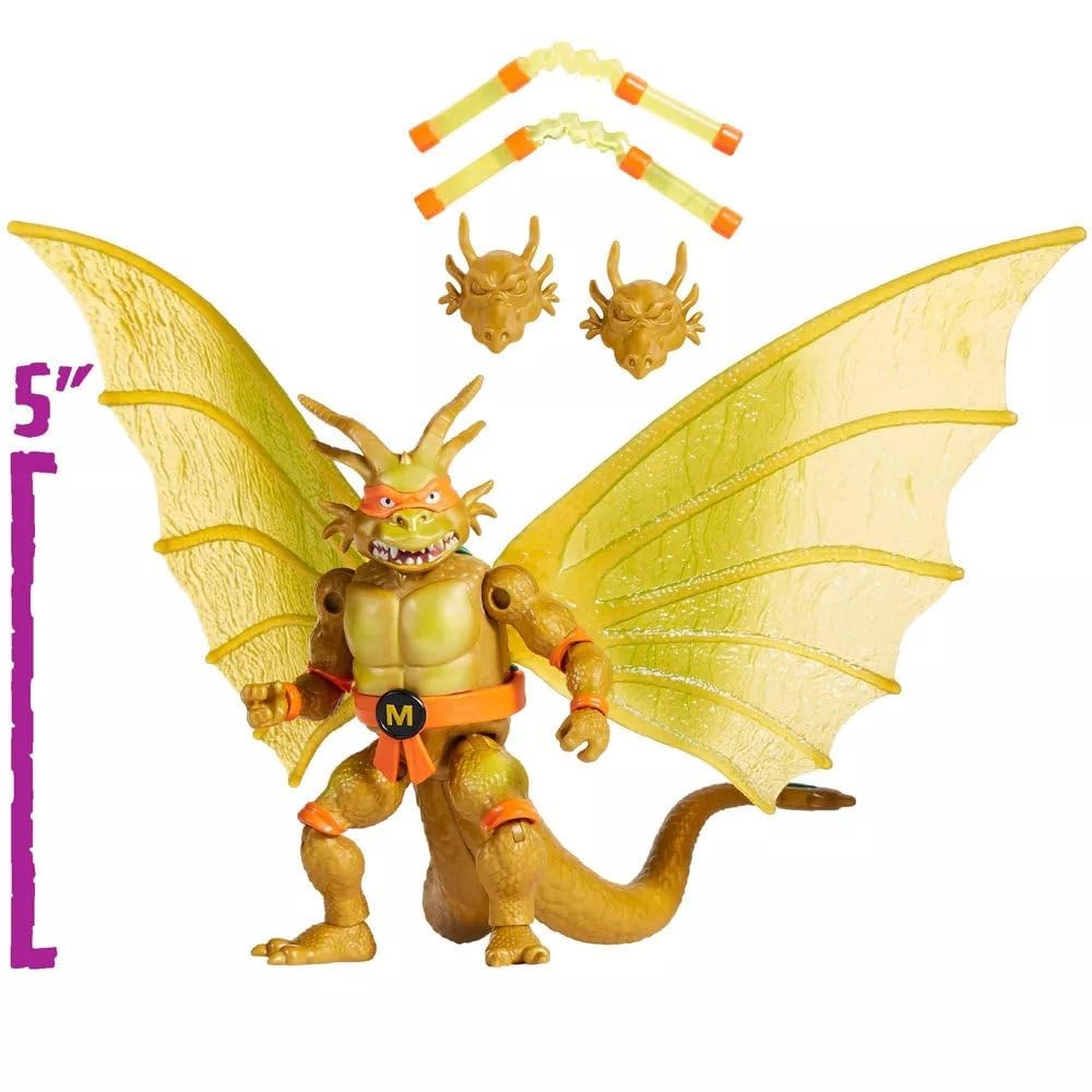 TMNT x Godzilla Mikey figure packaging and branding.