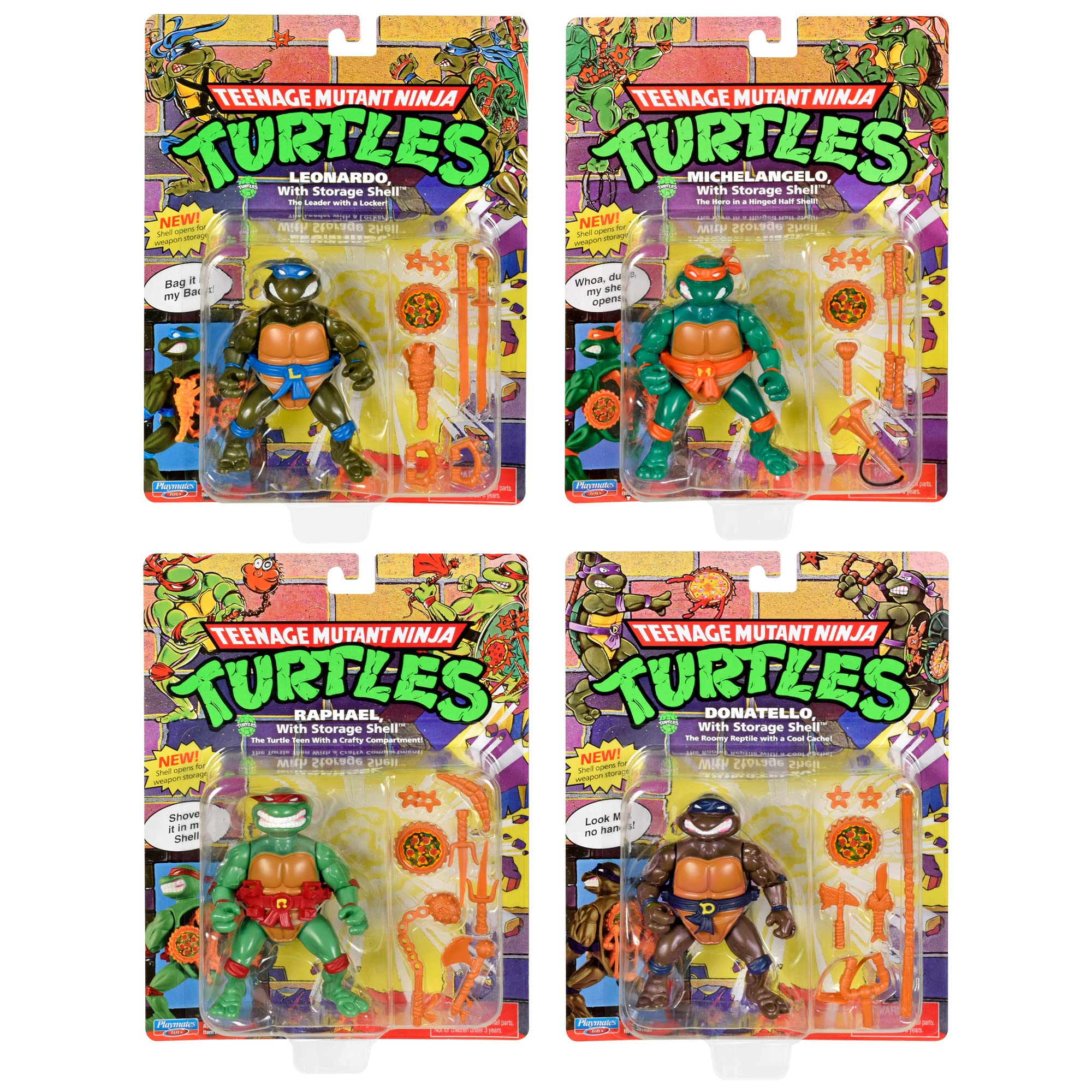 Leonardo TMNT classic 4-inch figure ready for display or action poses
