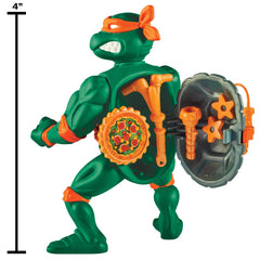 TMNT Michelangelo pizza-pocket detail enhances portability and snack storage.