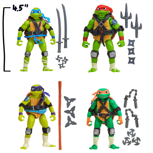 TMNT Mix N Match bundle: Leo and Mikey with dance-inspired pose and leadership vibe.