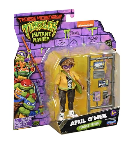 April O'Neil figure with accessories ready for imaginative play.