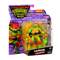 TMNT Mutant Mayhem figure includes baby turtle accessory.