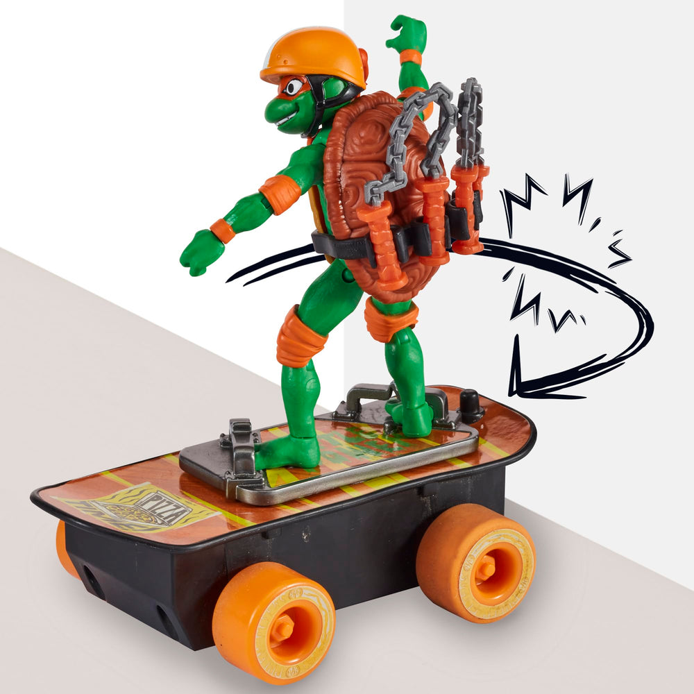 TMNT Mutant Mayhem Build N' Shred set image, shows connectable skatepark pieces.