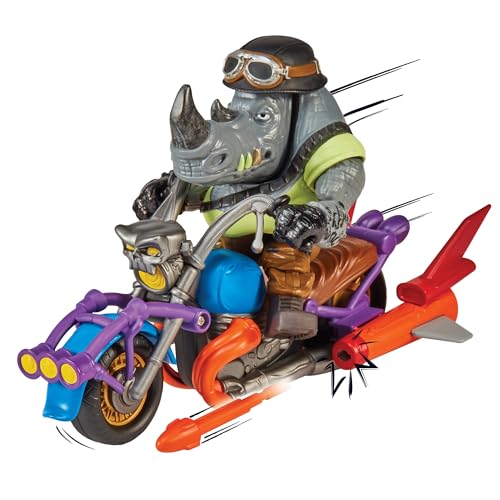 TMNT Mutant Mayhem Chopper Cycle launch action for exciting play sequences