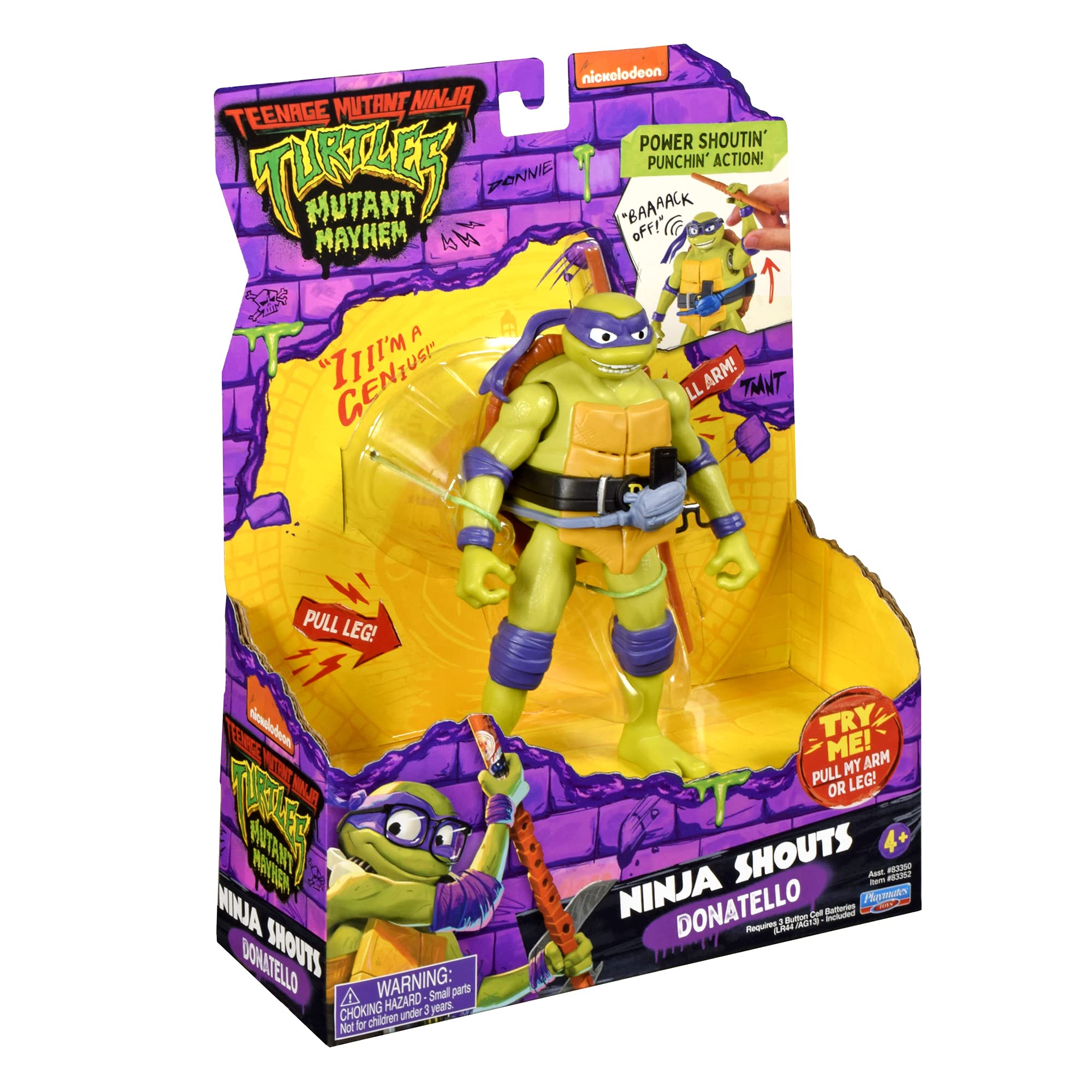 TMNT Donatello Deluxe figure voice phrases collection adds immersive play moments.
