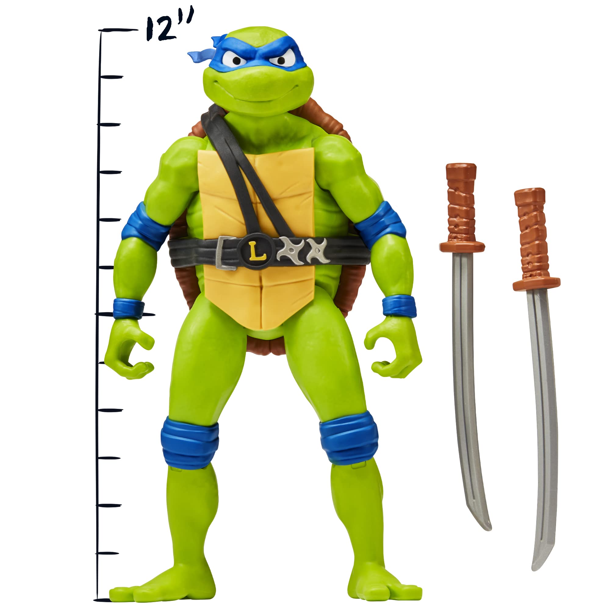 TMNT Leonardo figure with twin katanas ready for action and display.