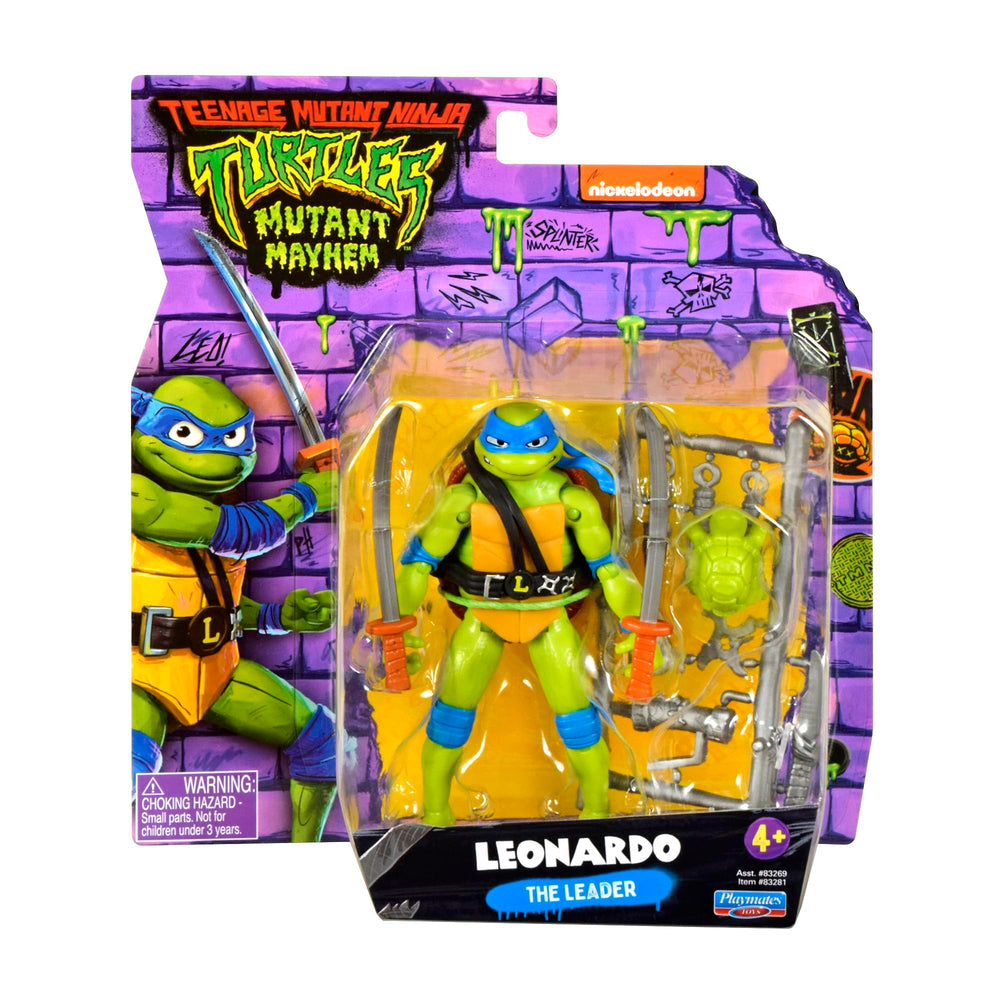 Mutant Mayhem packaging highlights movie branding for collection appeal.