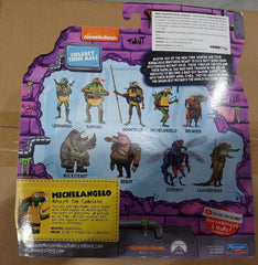 TMNT Mutant Mayhem Michelangelo poseable figure for versatile play